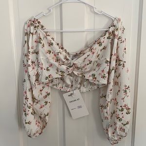 Cropped Floral Top